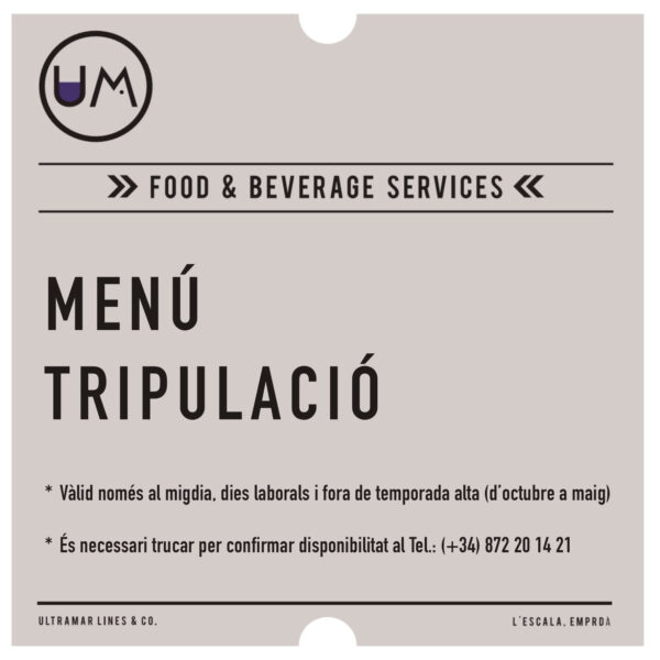 Menú Tripulació